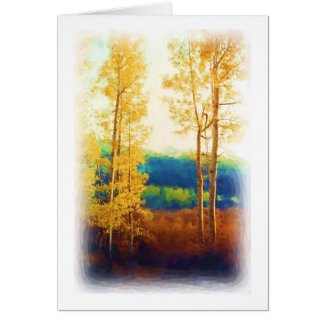 Faded Aspens card card