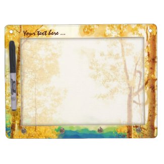 Faded Aspens dry erase board with keychain holder