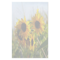 Faded Autumn Sunflowers Stationery by SialiciousStationary Faded Autumn Sunflowers Stationery