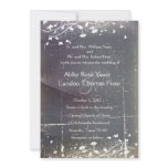 Faded Blue Antique Wedding Invitation