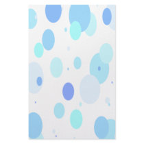 Faded Blue Bubbles Stationery