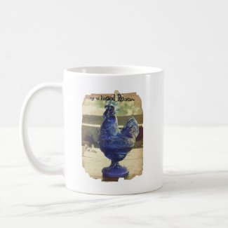 Faded Blue Glass Roo 2 mug