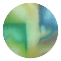 Faded Blue & Green Abstract Oil Painting stickers