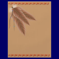 Faded Brown Feathers Flyer by Lotacats Faded Brown Feathers Flyer