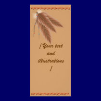 Faded Brown Feathers Rack Card rack cards by Lotacats Faded Brown Feathers Rack Card rack cards
