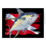 Faded Fish Collection by DiversDen Greeting Cards