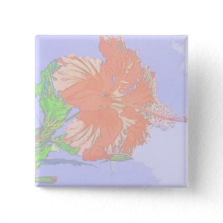 Faded Hibiscus Pin