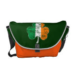 Faded Irish Flag Shamrock Messenger Bag