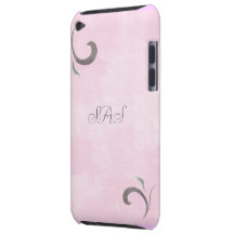 Faded Pink Flourish Case-Mate iPod Touch Case