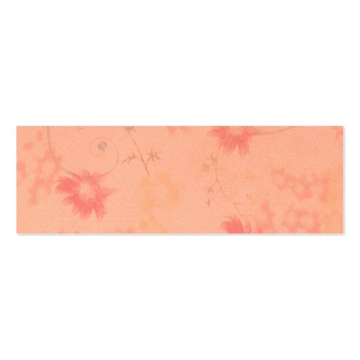 Faded Pink Flowers Business Card Templates (back side)