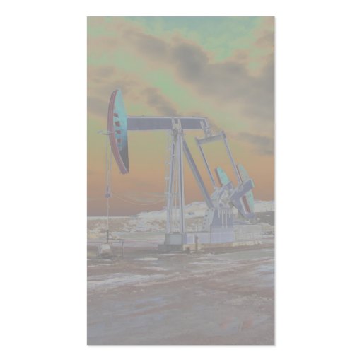 Faded Pumpjack Business Card (front side)