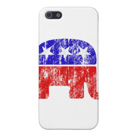 Faded Republican Elephant Case For iPhone 5