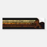 Faded Retro Style Sasquatch Bumper Sticker