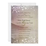 Faded Rose Parchment Wedding Invitation