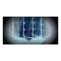Faded Ship photo cards
