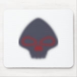 faded skull mousepad