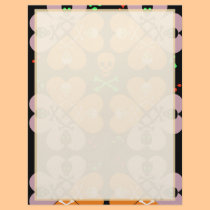 Faded Skulls Stationery letterhead