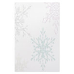 Faded Snowflake Winter Holiday Stationery