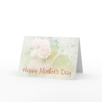 Faded Textures Peony Bouquet Mother's Day Card