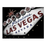 Faded Vegas Sign Postcard