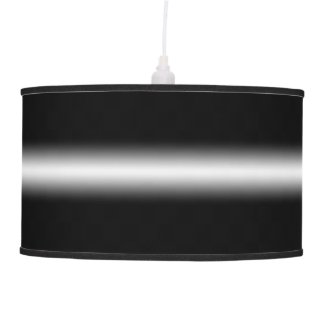 Faded White Stripe on Black Hanging Lamps