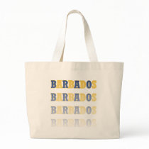 Fading Barbados Text Canvas Bag