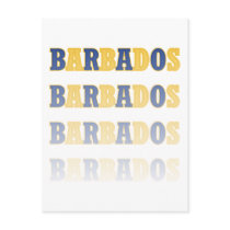 Fading Barbados Text Postcard