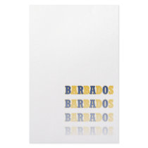 Fading Barbados Text Customized Stationery