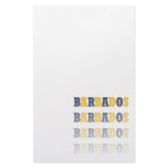 Fading Barbados Text Customized Stationery
