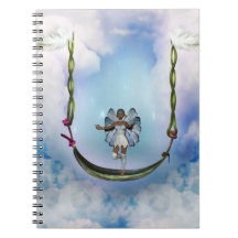 Fae on Swing Spiral Notebook