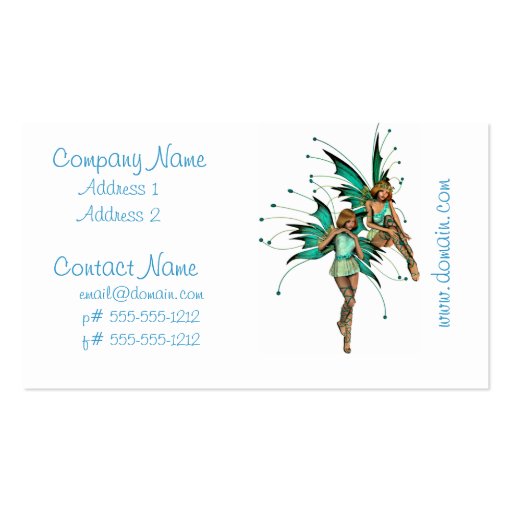 Fae Pair Business Cards (front side)