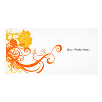 FAERIE FLORAL CUSTOMIZED PHOTO CARD