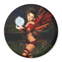 Faerie Light Magnet by mariannegilliand Faerie Light Magnet