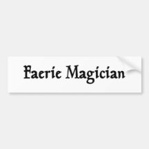 Faerie Magician Bumper Sticker