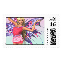 Faerie Magick Postage Stamp by mariannegilliand Faerie Magick Postage Stamp