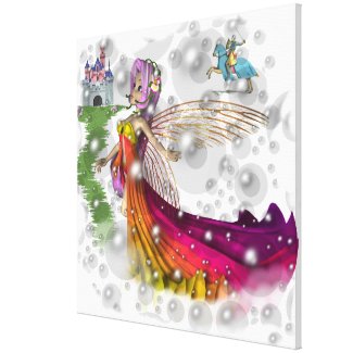 Faeries,Castles and Knights canvas Wrap 30x30
