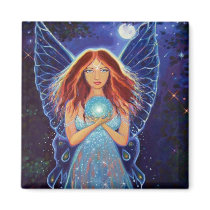 Faery Magnet - "Rainbow Mystic Faery" by SusanRodio Faery Magnet - "Rainbow Mystic Faery"