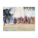 'Fagaloa Bay, Samoa, 1890' - John LaFarge Postcard
