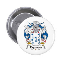 Fagundes Family Crest Button