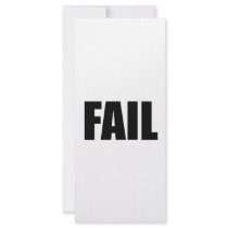 FAIL. rack cards