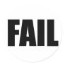FAIL. ROUND STICKERS