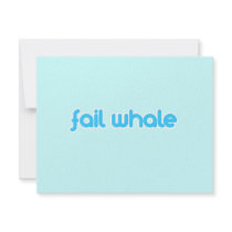 fail whale invitations by TwitterShirts fail whale invitations