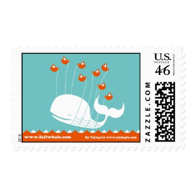 Fail Whale Snail Mail Postage by failwhale