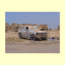 Failaka Island abandoned Car postcards