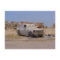 Failaka Island abandoned Car postcards