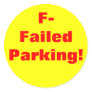 Failed Parking! Sticker
