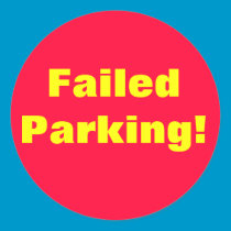 Failed Parking! Sticker stickers