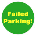 Failed Parking! Sticker by Catwing Failed Parking! Sticker