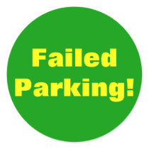 Failed Parking! Sticker by Catwing Failed Parking! Sticker