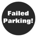 Failed Parking! Sticker by Catwing Failed Parking! Sticker